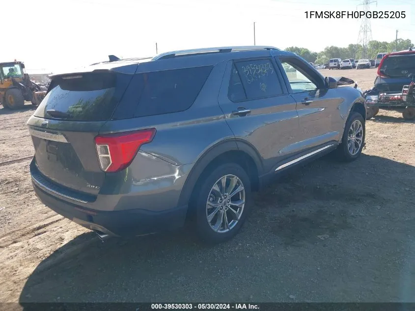 2023 Ford Explorer Limited VIN: 1FMSK8FH0PGB25205 Lot: 39530303