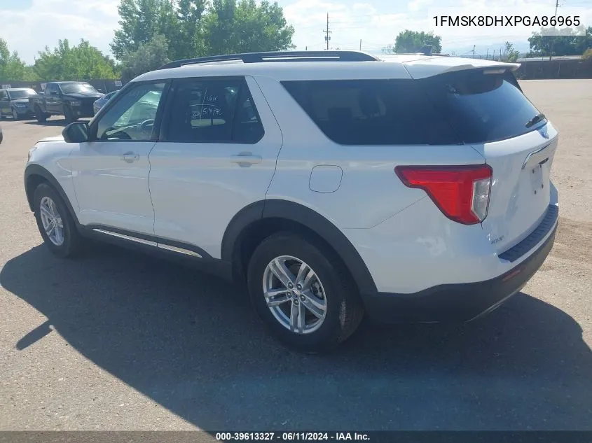 2023 Ford Explorer Xlt VIN: 1FMSK8DHXPGA86965 Lot: 39613327