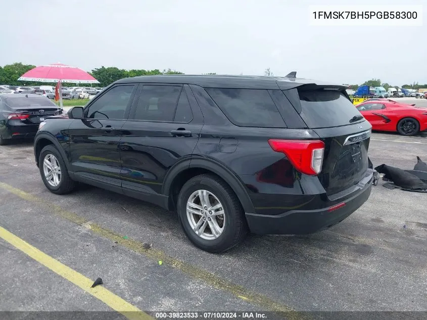 2023 Ford Explorer VIN: 1FMSK7BH5PGB58300 Lot: 39823533