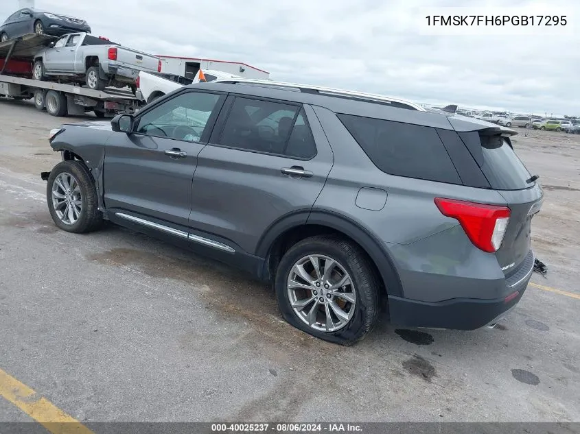 2023 Ford Explorer Limited VIN: 1FMSK7FH6PGB17295 Lot: 40025237