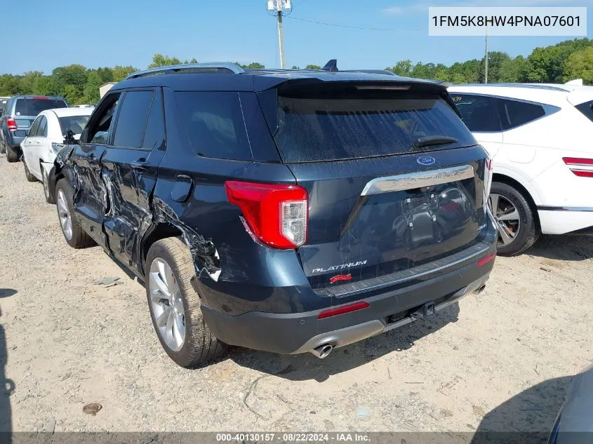 2023 Ford Explorer Platinum VIN: 1FM5K8HW4PNA07601 Lot: 40130157