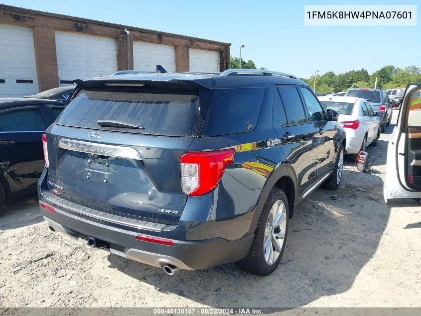 2023 Ford Explorer Platinum VIN: 1FM5K8HW4PNA07601 Lot: 40130157