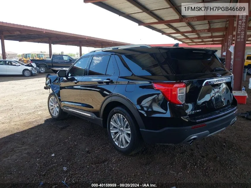 2023 Ford Explorer Limited VIN: 1FMSK7FH7PGB46689 Lot: 40159959