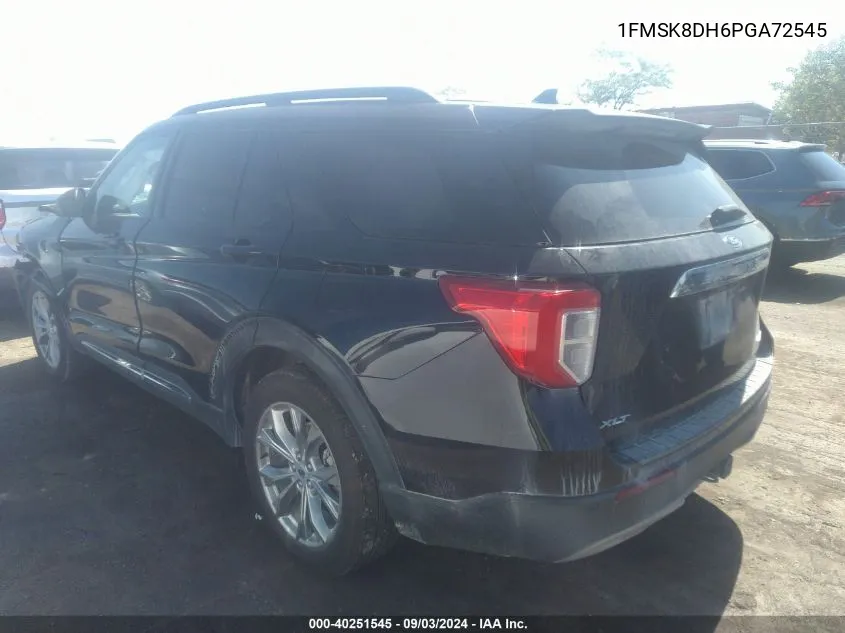 2023 Ford Explorer Xlt VIN: 1FMSK8DH6PGA72545 Lot: 40251545