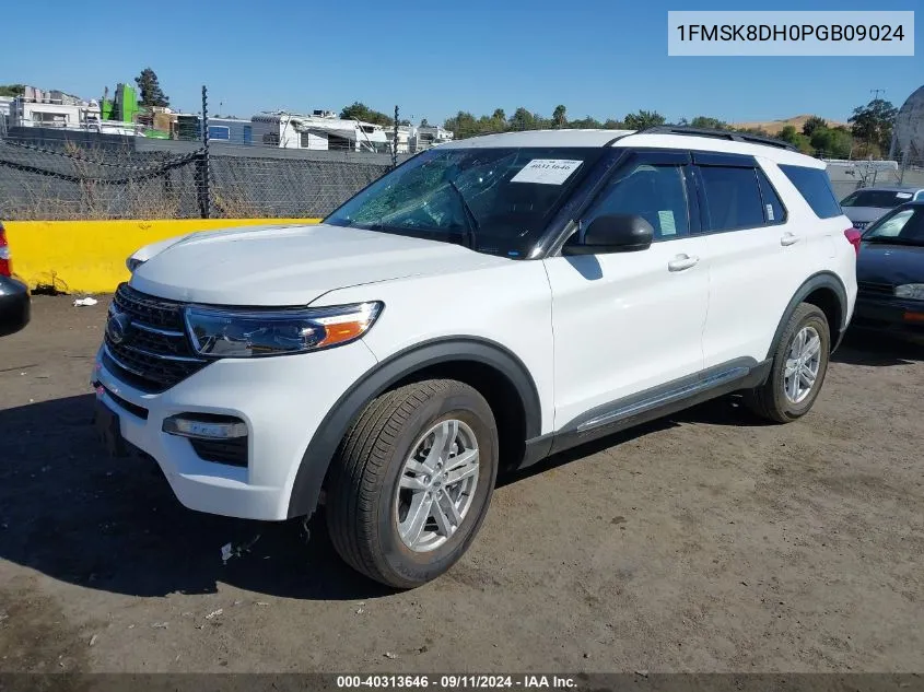 2023 Ford Explorer Xlt VIN: 1FMSK8DH0PGB09024 Lot: 40313646