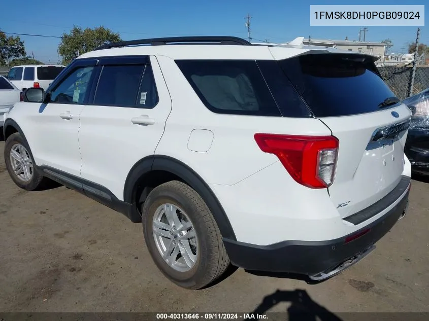 2023 Ford Explorer Xlt VIN: 1FMSK8DH0PGB09024 Lot: 40313646