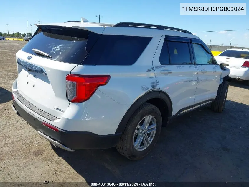 2023 Ford Explorer Xlt VIN: 1FMSK8DH0PGB09024 Lot: 40313646