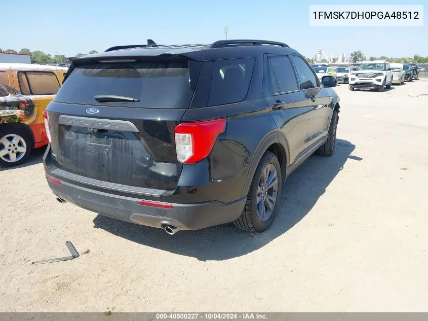 2023 Ford Explorer Xlt VIN: 1FMSK7DH0PGA48512 Lot: 40500227