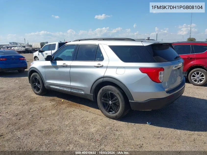 2023 Ford Explorer Xlt VIN: 1FMSK7DH1PGB08104 Lot: 40510832