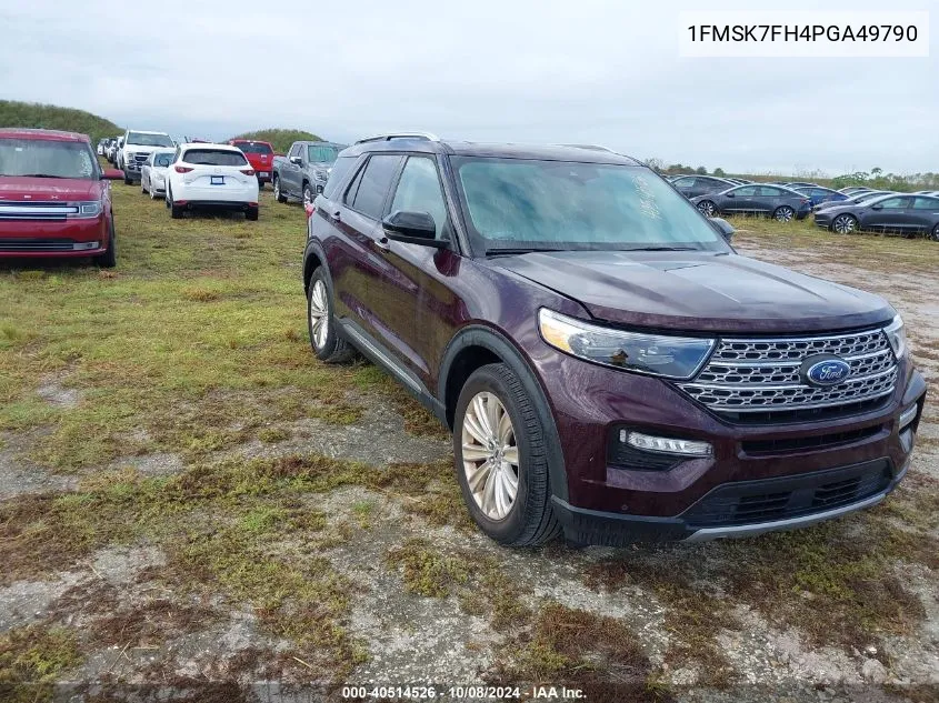 2023 Ford Explorer Limited VIN: 1FMSK7FH4PGA49790 Lot: 40514526