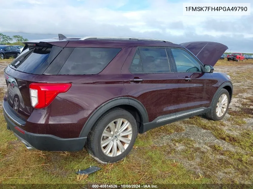 2023 Ford Explorer Limited VIN: 1FMSK7FH4PGA49790 Lot: 40514526