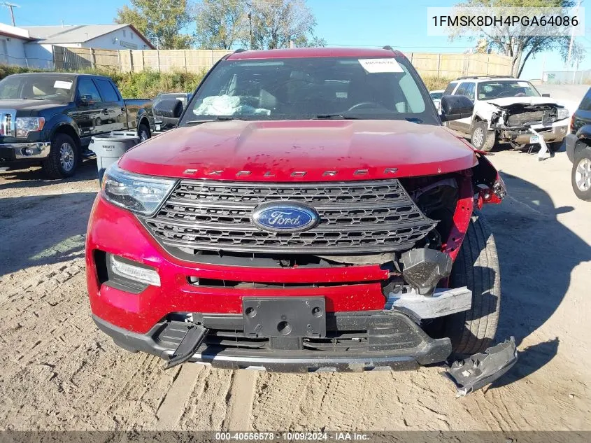 2023 Ford Explorer Xlt VIN: 1FMSK8DH4PGA64086 Lot: 40556578