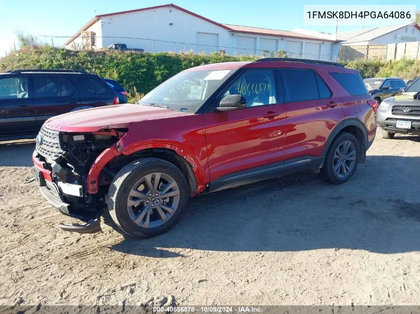 2023 Ford Explorer Xlt VIN: 1FMSK8DH4PGA64086 Lot: 40556578