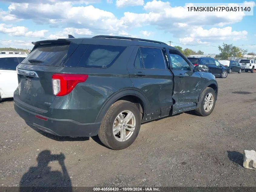 1FMSK8DH7PGA51140 2023 Ford Explorer Xlt