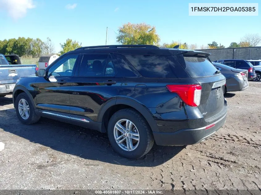 2023 Ford Explorer Xlt VIN: 1FMSK7DH2PGA05385 Lot: 40581607