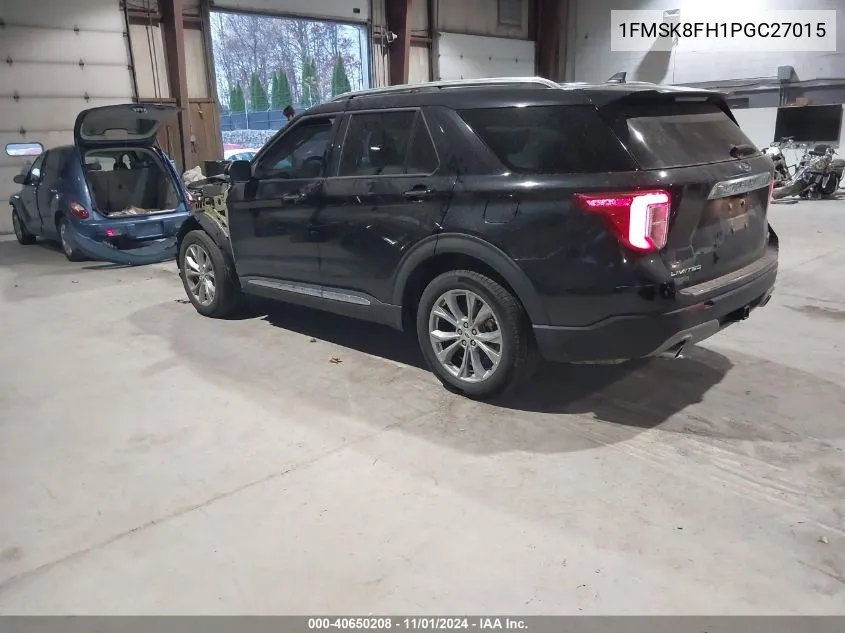 2023 Ford Explorer Limited VIN: 1FMSK8FH1PGC27015 Lot: 40650208