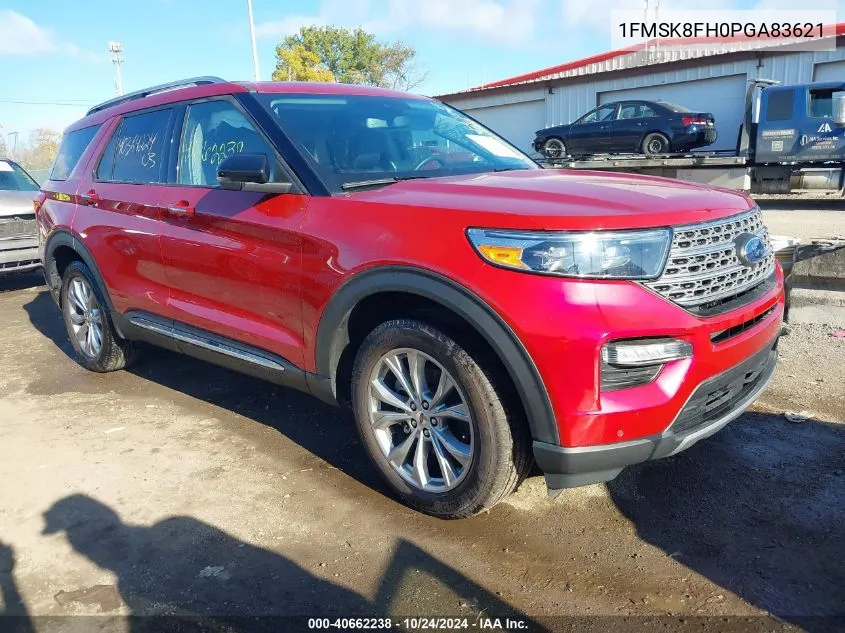 2023 Ford Explorer Limited VIN: 1FMSK8FH0PGA83621 Lot: 40662238