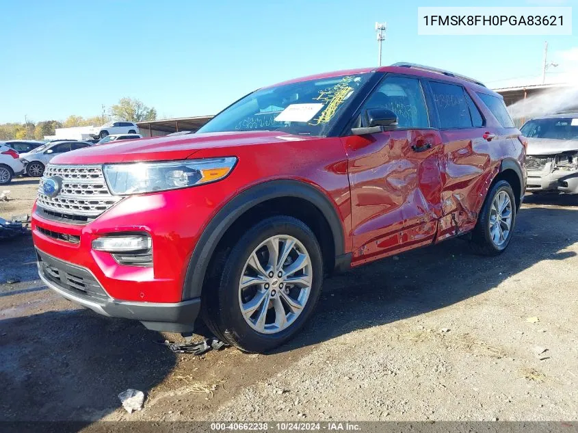 2023 Ford Explorer Limited VIN: 1FMSK8FH0PGA83621 Lot: 40662238