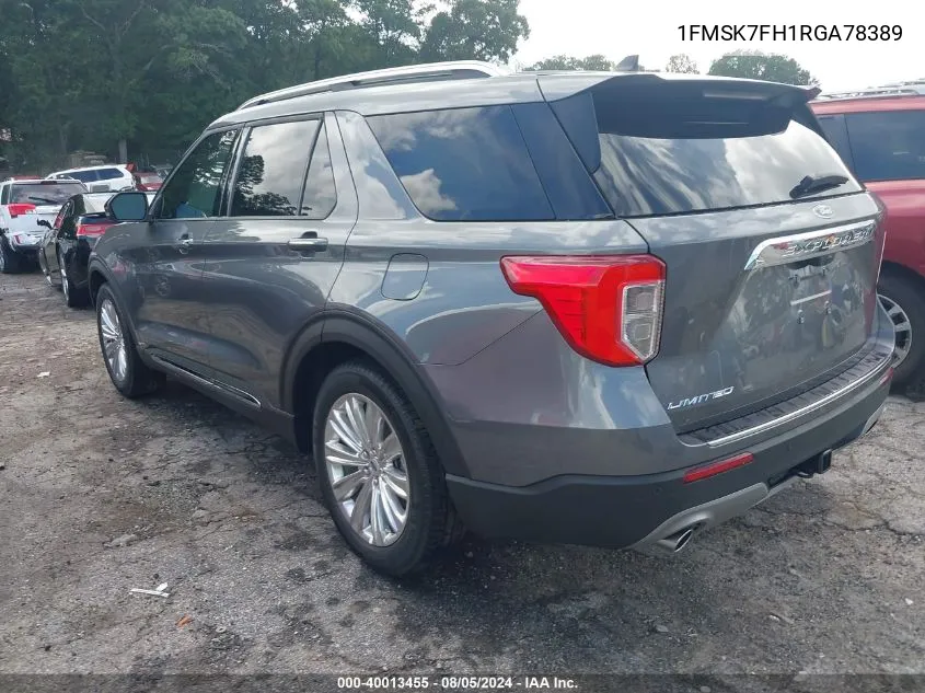 1FMSK7FH1RGA78389 2024 Ford Explorer Limited