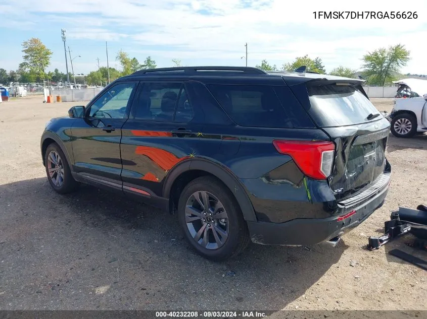 2024 Ford Explorer Xlt VIN: 1FMSK7DH7RGA56626 Lot: 40232208