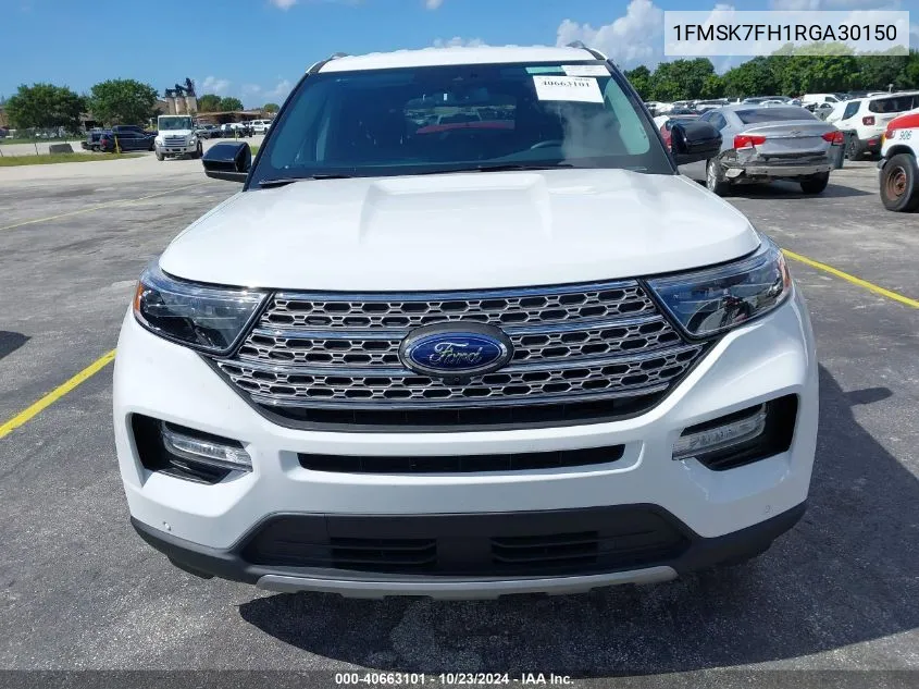 2024 Ford Explorer Limited VIN: 1FMSK7FH1RGA30150 Lot: 40663101