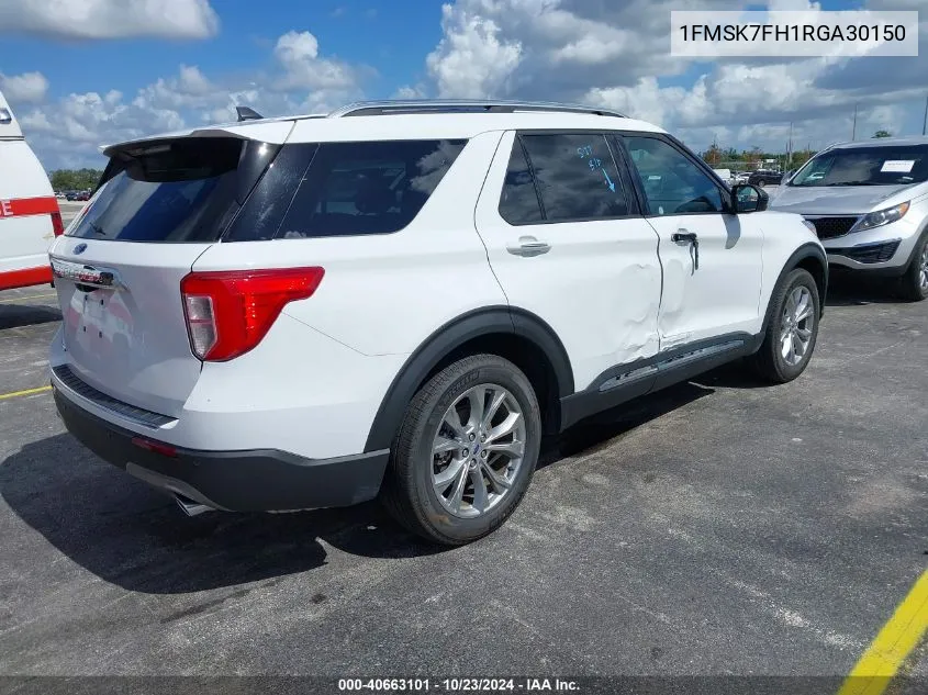 2024 Ford Explorer Limited VIN: 1FMSK7FH1RGA30150 Lot: 40663101