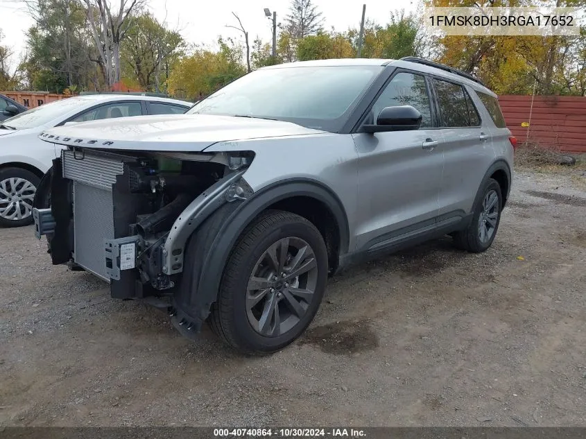 2024 Ford Explorer Xlt VIN: 1FMSK8DH3RGA17652 Lot: 40740864