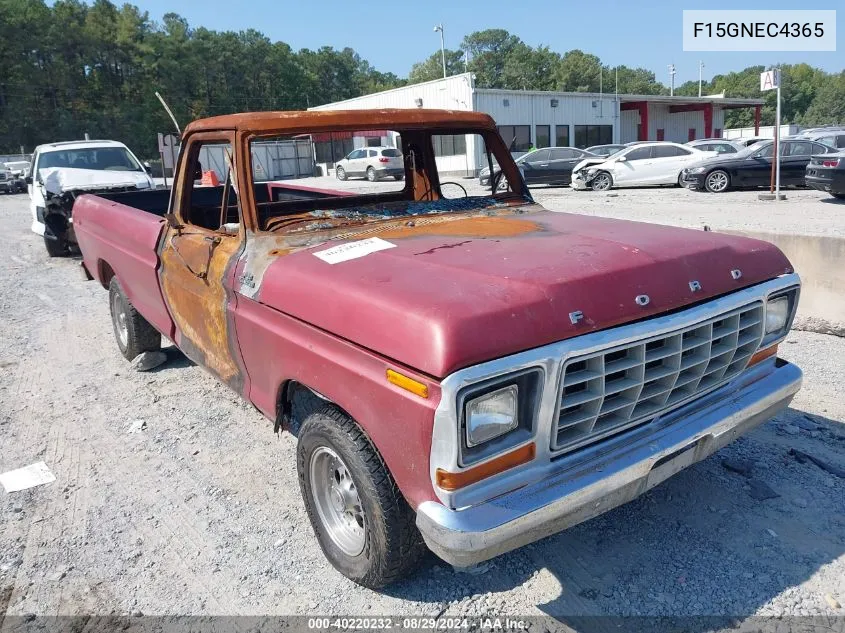 1979 Ford F-150 VIN: F15GNEC4365 Lot: 40220232