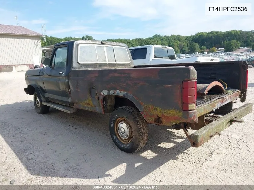 1979 Ford F150 VIN: F14HPFC2536 Lot: 40324651