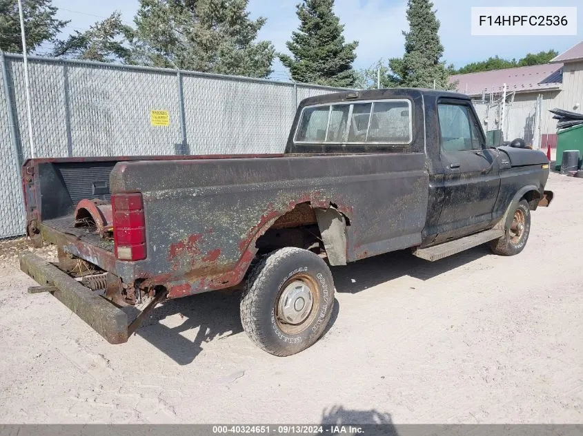 1979 Ford F150 VIN: F14HPFC2536 Lot: 40324651