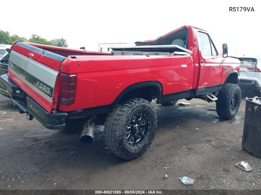 1981 Ford F-150 Styleside 4Wd VIN: R5179VA Lot: 40021085