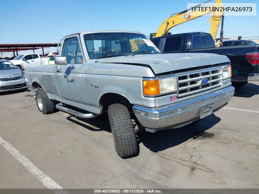 1FTEF15N2HPA26973 1987 Ford F150