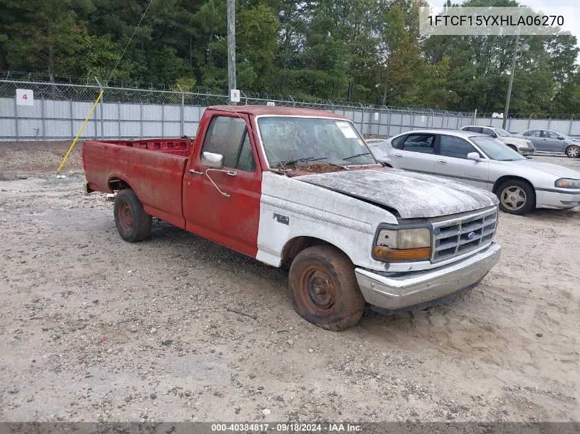 1987 Ford F150 VIN: 1FTCF15YXHLA06270 Lot: 40384817