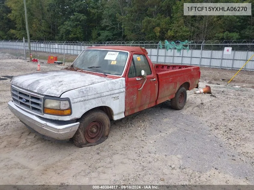 1987 Ford F150 VIN: 1FTCF15YXHLA06270 Lot: 40384817