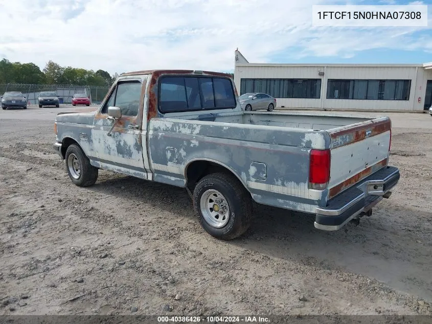 1987 Ford F150 VIN: 1FTCF15N0HNA07308 Lot: 40386426