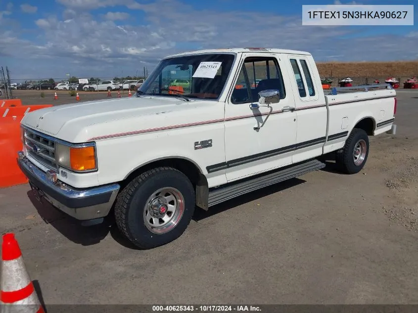 1987 Ford F150 VIN: 1FTEX15N3HKA90627 Lot: 40625343