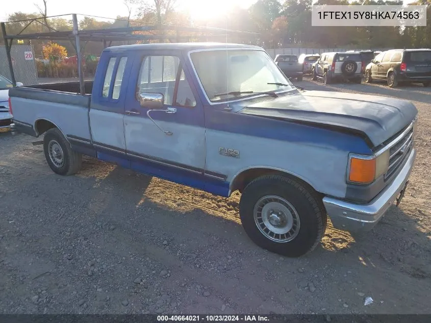 1987 Ford F150 VIN: 1FTEX15Y8HKA74563 Lot: 40664021