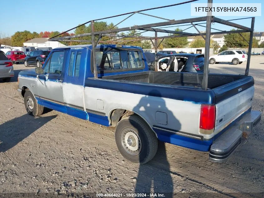 1987 Ford F150 VIN: 1FTEX15Y8HKA74563 Lot: 40664021