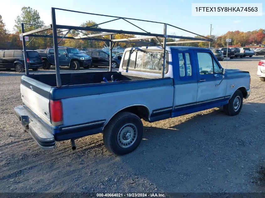 1987 Ford F150 VIN: 1FTEX15Y8HKA74563 Lot: 40664021