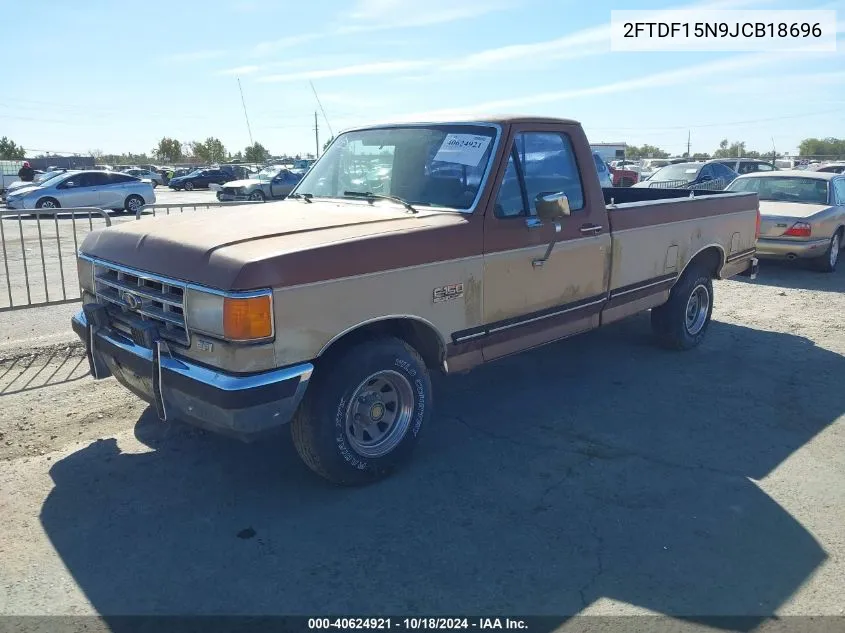 1988 Ford F150 VIN: 2FTDF15N9JCB18696 Lot: 40624921