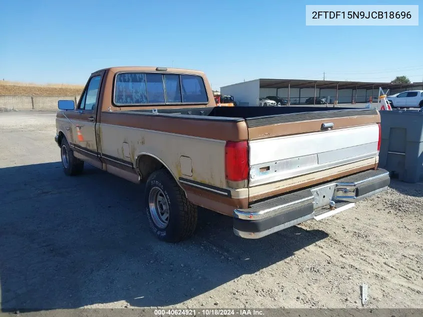 1988 Ford F150 VIN: 2FTDF15N9JCB18696 Lot: 40624921