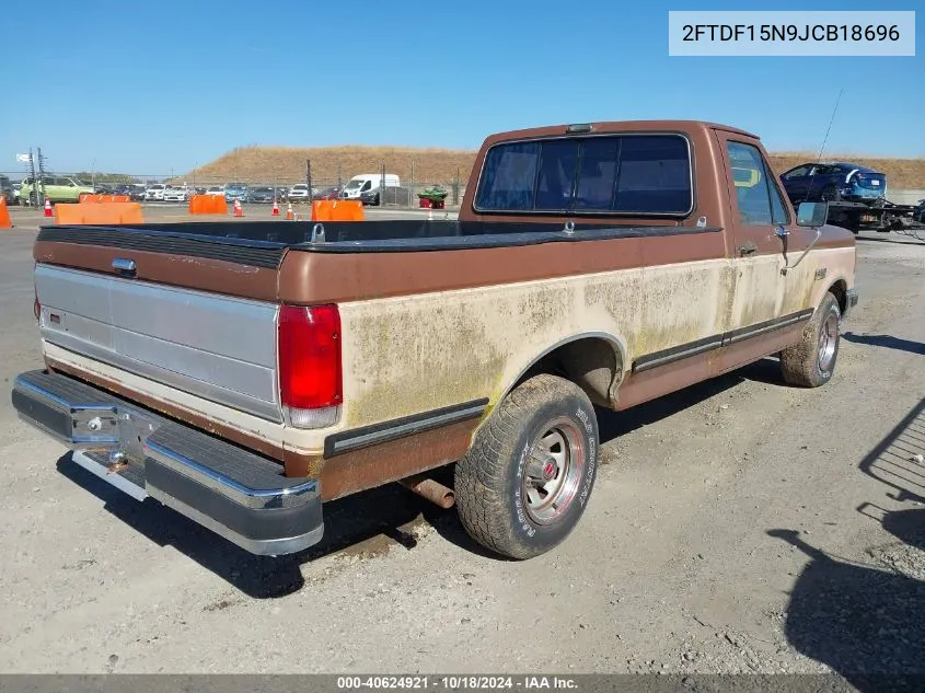 1988 Ford F150 VIN: 2FTDF15N9JCB18696 Lot: 40624921