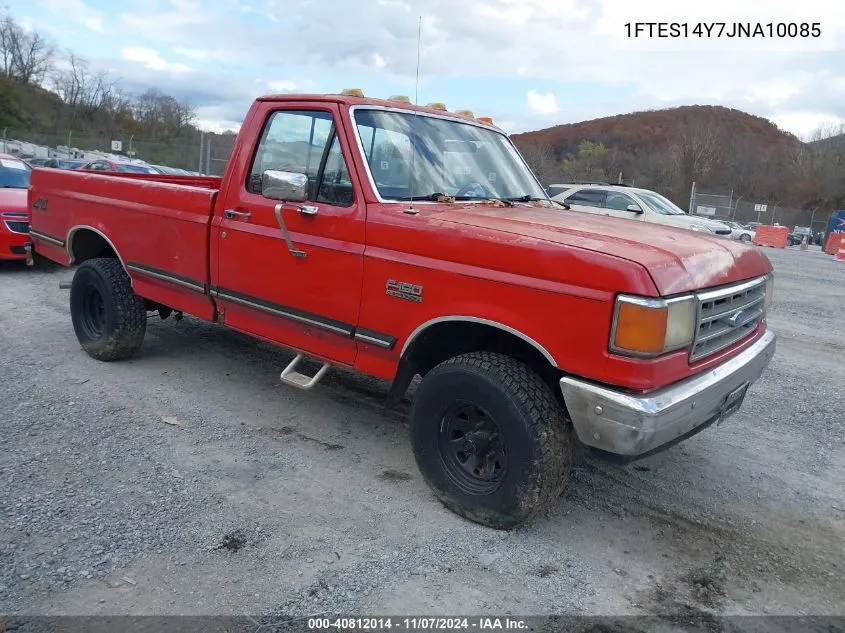 1988 Ford F150 VIN: 1FTES14Y7JNA10085 Lot: 40812014