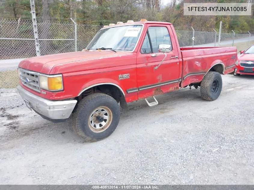 1988 Ford F150 VIN: 1FTES14Y7JNA10085 Lot: 40812014