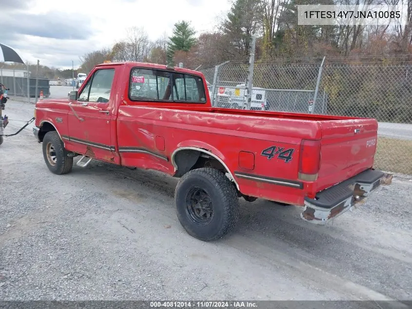 1988 Ford F150 VIN: 1FTES14Y7JNA10085 Lot: 40812014