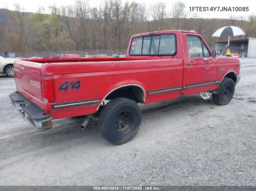 1988 Ford F150 VIN: 1FTES14Y7JNA10085 Lot: 40812014