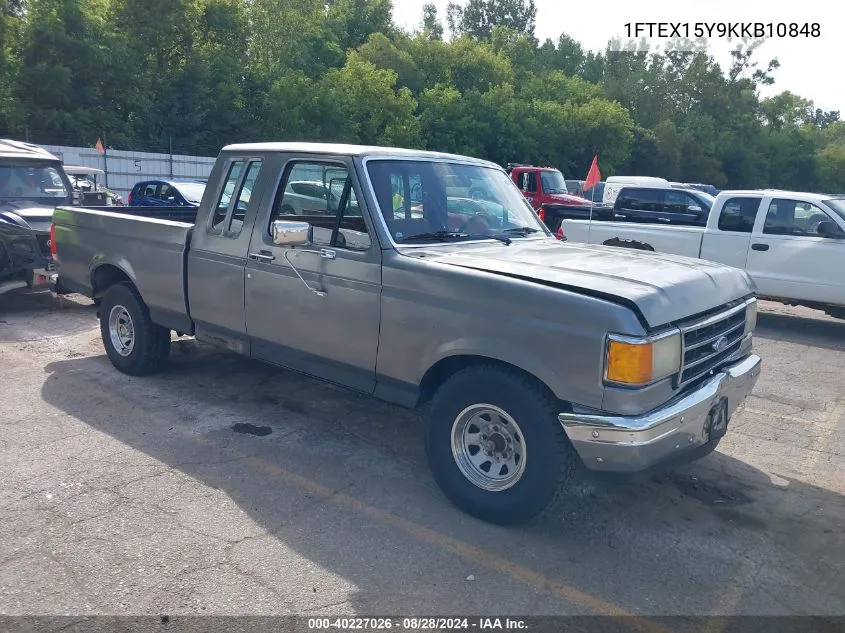 1989 Ford F150 VIN: 1FTEX15Y9KKB10848 Lot: 40227026