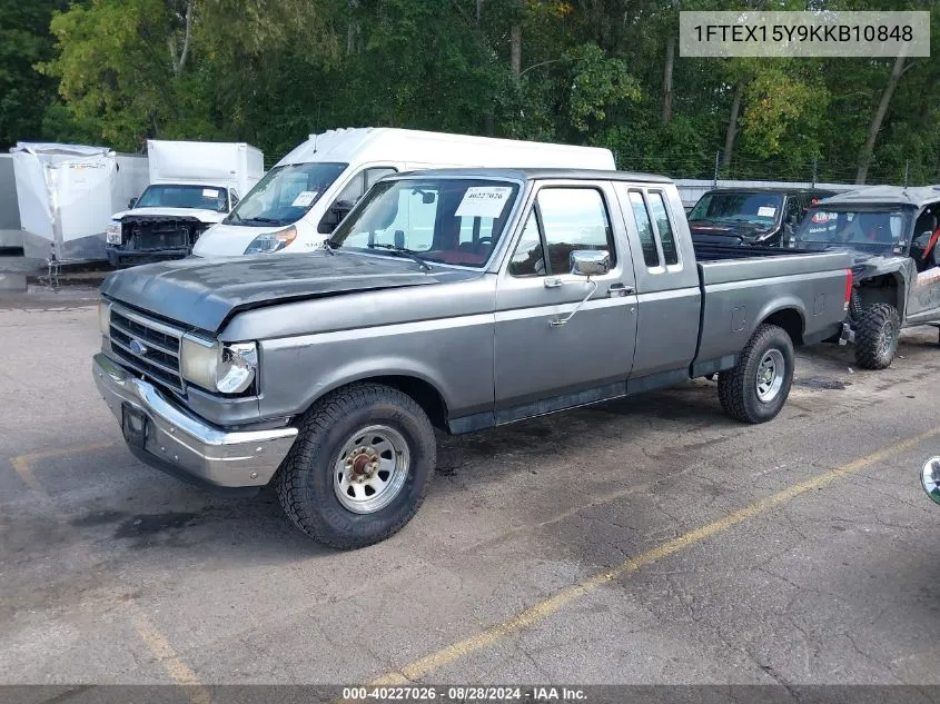 1989 Ford F150 VIN: 1FTEX15Y9KKB10848 Lot: 40227026