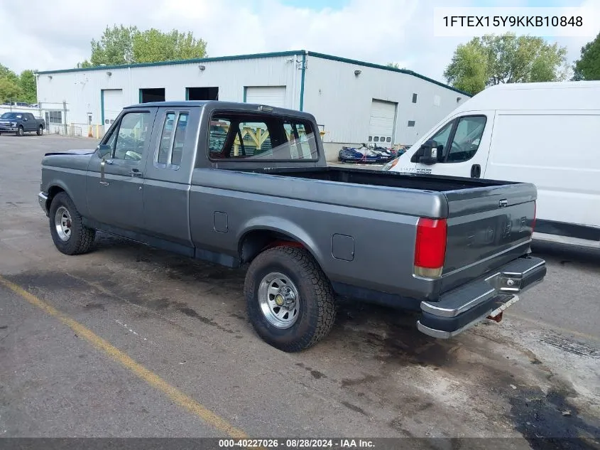 1989 Ford F150 VIN: 1FTEX15Y9KKB10848 Lot: 40227026