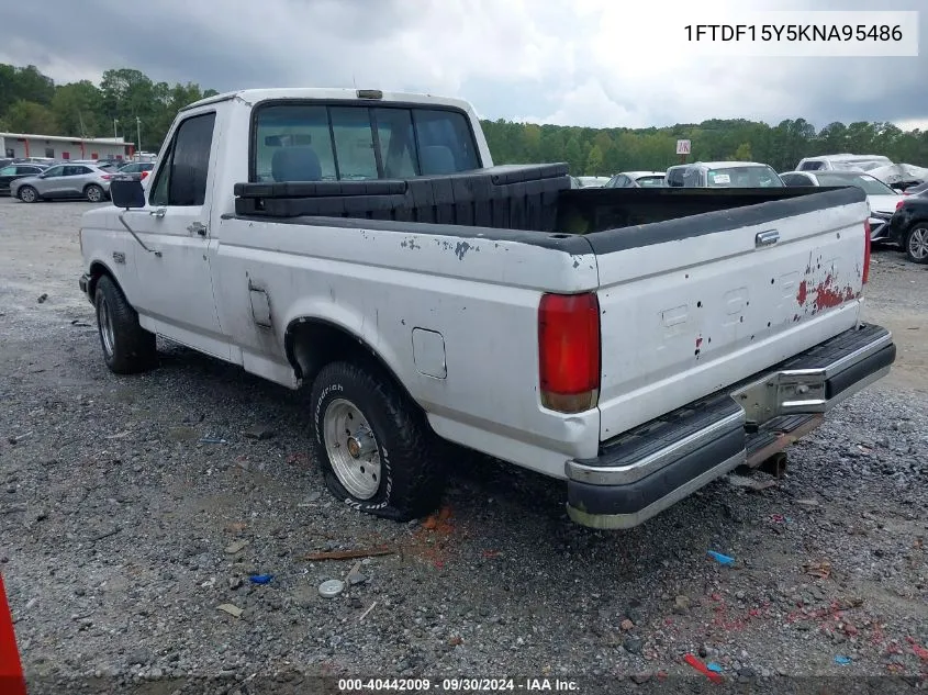 1989 Ford F150 VIN: 1FTDF15Y5KNA95486 Lot: 40442009